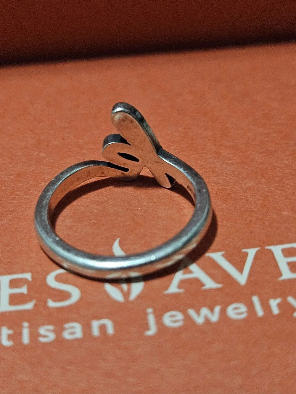 James Avery Silver 'K' Initial Ring Size 6.5- Sterling Silver